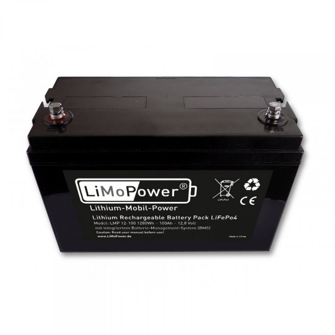 LiMoPower Lithium Ionen Akku 100 Ah
